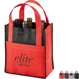 Toscana Six Bottle Non-Woven Wine Tote