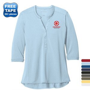 Port Authority® UV Choice Pique Ladies' Henley