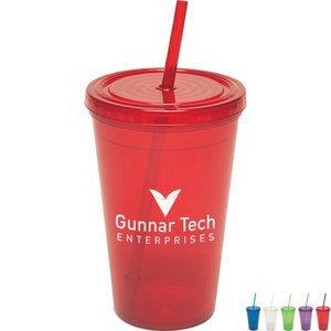 Semi-Pro Tumbler w/ Straw, 16 oz.