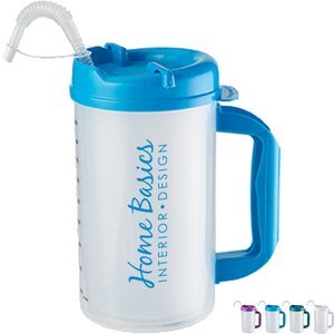 Medical Mug w/ Bendable Straw, 32 oz.