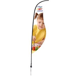 Premium Sabre Sail Sign Kit with Ground Spike, 13'