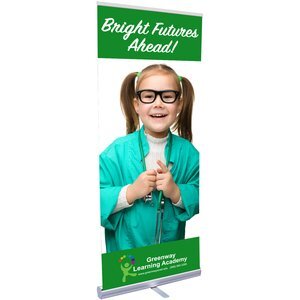 Economy Plus Retractor Banner Kit, 31-1/2"