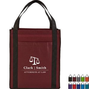 Large Non-Woven Grocery Tote w/ Pocket