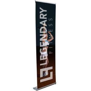 Stratus Opaque Fabric Retractor Banner Kit, 24"
