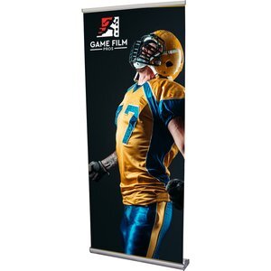 Stratus Opaque Fabric Retractor Banner Kit, 33-1/2"