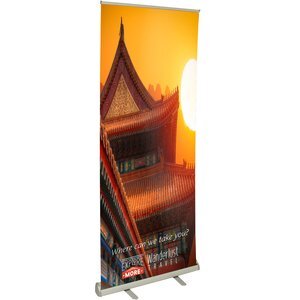 Value Retractor Polypropylene Banner Display Kit, 33-1/2"