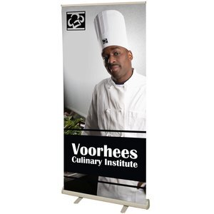 Value Retractor Polypropylene Banner Display Kit, 36"