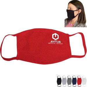 Bayside USA Cotton 3 Ply Reusable Face Mask w/ Screen Imprint