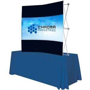 Curved Splash Tabletop Display Face Kit, 6'