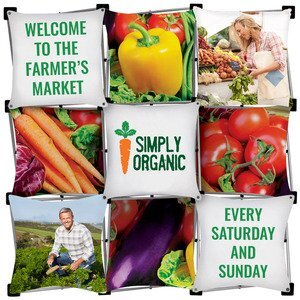 Micro GeoMetrix Checkerboard Display Kit, 46" x 46"