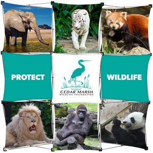 GeoMetrix Checkerboard Floor Display Kit, 90" x 90"