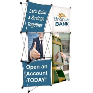 GeoMetrix Double Stack Floor Display Kit, 90" x 61"