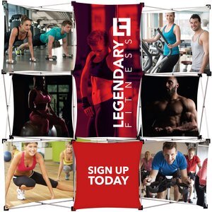 GeoMetrix Fusion Floor Display Kit, 90" x 90"