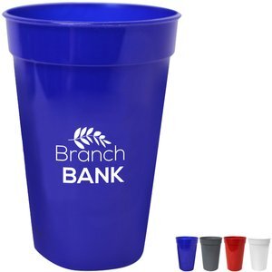 MicroHalt Plastic Stadium Cup , 17oz.