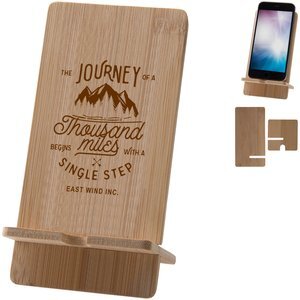 Okiyo Ekslens Bamboo Phone Stand - The Promo Group