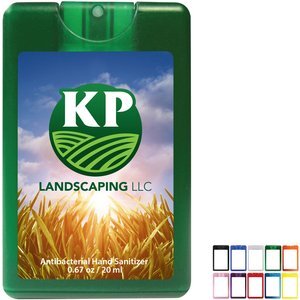 Credit Card Style Antibacterial Hand Sanitizer Spray, .67oz.