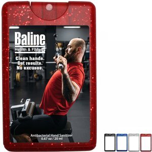 Sparkle Credit Card Style Antibacterial Hand Sanitizer Spray, .67oz.