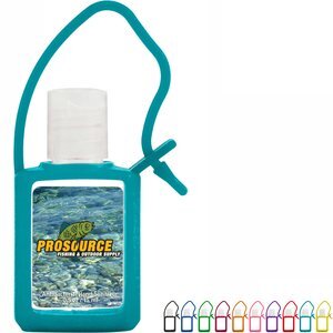 Travel Antibacterial Gel Hand Sanitizer w/ Carry Strap, .5oz.