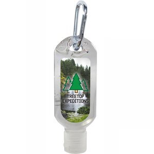 Tottle Antibacterial Hand Sanitizer Gel w/ Carabiner, 2oz.