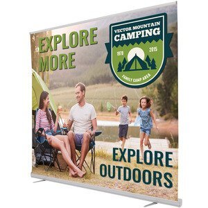 Jumbo Wide Retractor Banner Display Kit, 8'