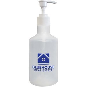 Bottle w/ Pump Lid, 16oz.