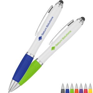 Twist Action Stylus Grip Pen w/Antimicrobial Additive