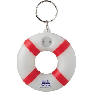Light Up Floating Lifesaver Key Tag
