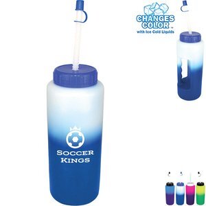 32 oz. Mood Sports Bottle with Flexible Straw - Sample