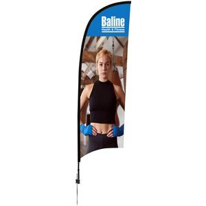 Premium Razor Sail Sign with Ground Spike, 9'
