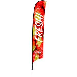 Premium Razor Sail Sign with Ground Spike, 17'