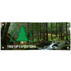 Poly Poplin Fabric Banner, 2' x 5'