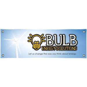 Poly Poplin Fabric Banner, 2' x 6'