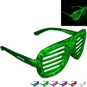Light Up Slotted Shutter Shade Glasses