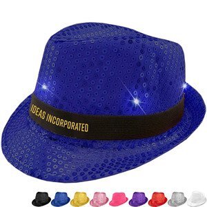 Sequin LED Fedora Hat