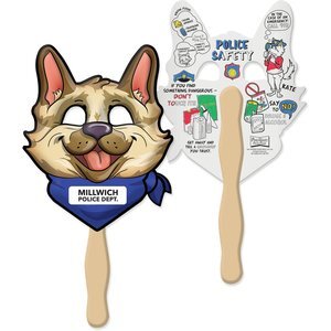 Police Safety Fun Mask Face Fans