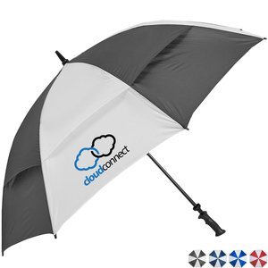 Challenger- Alternating Panels- Manual Open Golf Umbrella, 62" Arc