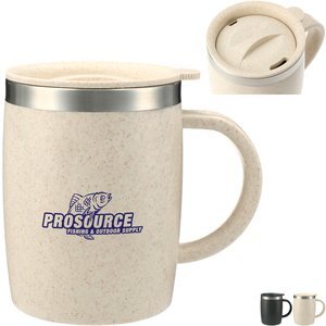 Dagon Wheat Straw Mug w/ Stainless Liner, 14oz.