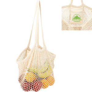 Riviera Cotton Mesh Market Bag w/ Zippered Pouch