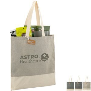 Split Recycled 5oz Cotton Twill Convention Tote
