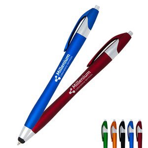 Javalina® Metallic Comfort  Ballpoint Click Pen & Stylus
