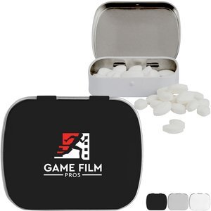 Football Shaped Mints in Domed Tin