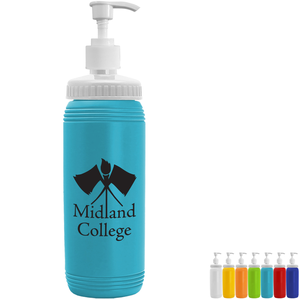 The Pint Pump Bottle w/ View Stripe, 16oz.