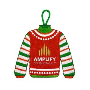 Embroidered Holiday Ornament, 3"