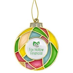 Stained Glass Bulb Ornament