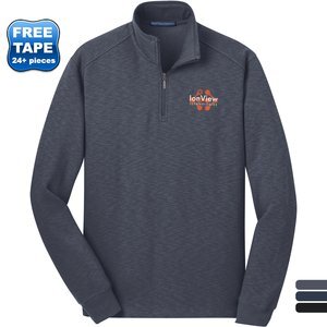 Port Authority® Slub Fleece 1/4 Zip Men's Pullover