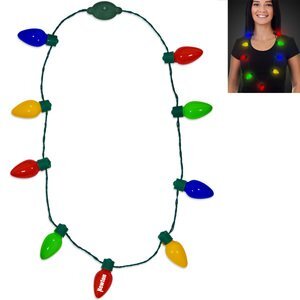 Christmas Bulb LED Necklace