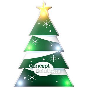 Christmas Tree Flashing LED Lapel Pin