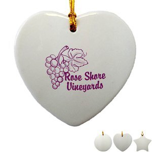 Shaped Ceramic Ornaments, 3"