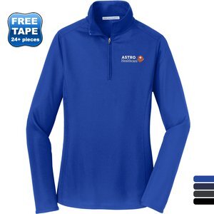 Port Authority® Pinpoint Mesh Ladies' 1/2 Zip