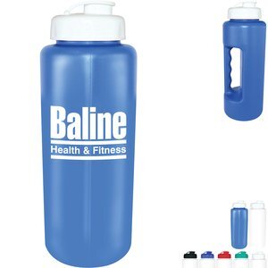 MircoHalt Grip Flip Top Cap Sport Bottle, 32 oz.